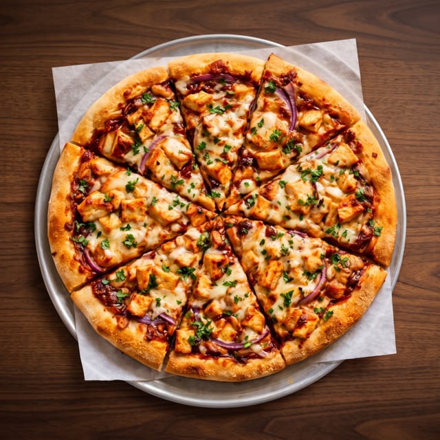 BBQ Chicken Pizza.