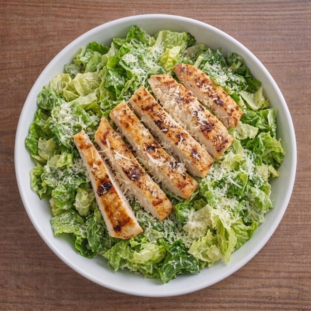Grilled Chicken Caesar Salad.