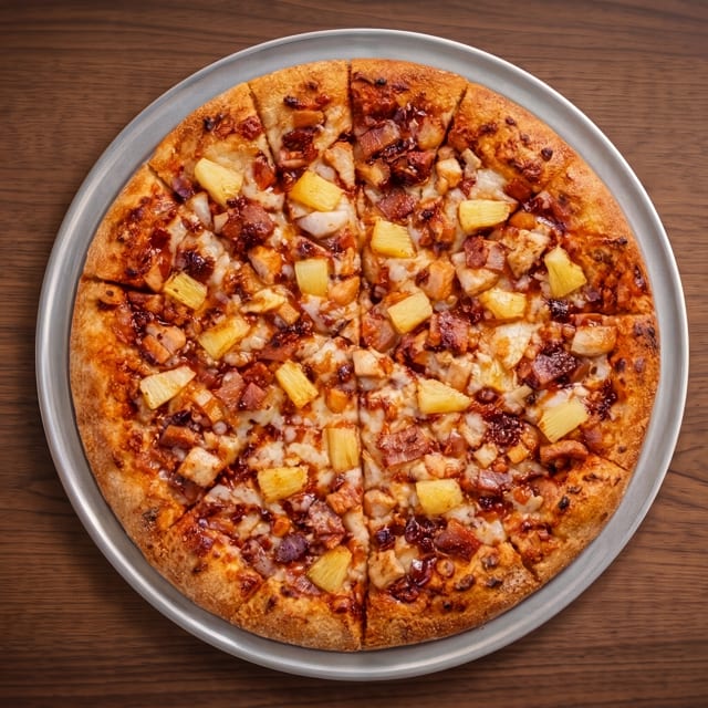 Hawaiian BBQ Pizza.