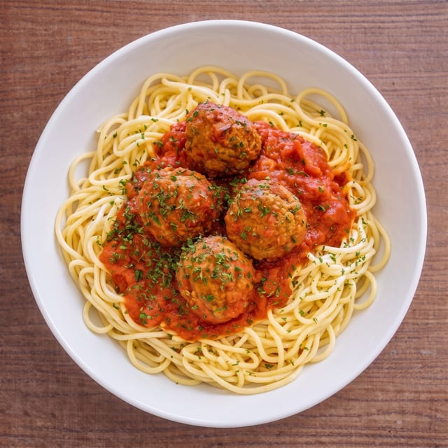 Pasta with Meatballs.