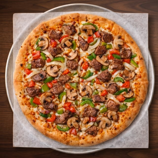 Steak Kabob Pizza.