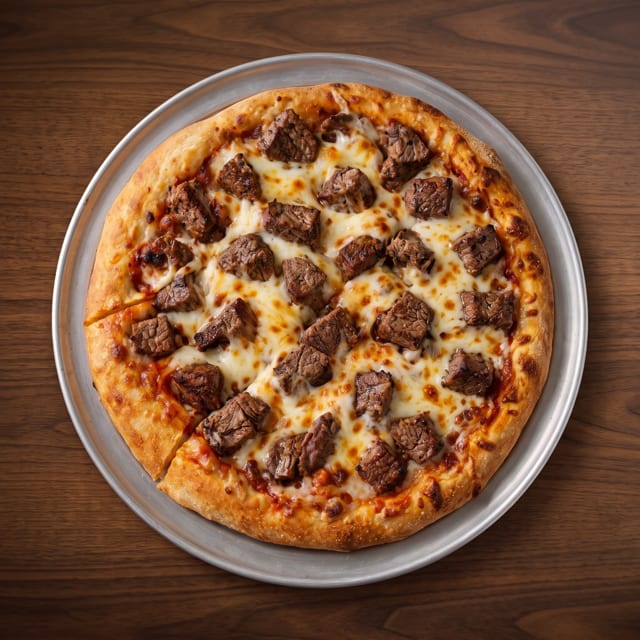 Steak Tip Pizza.