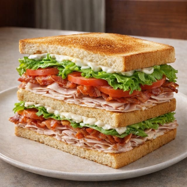 Turkey Club Sandwich.