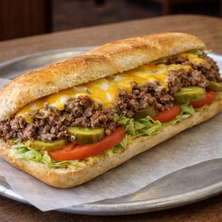 Cheeseburger Sub