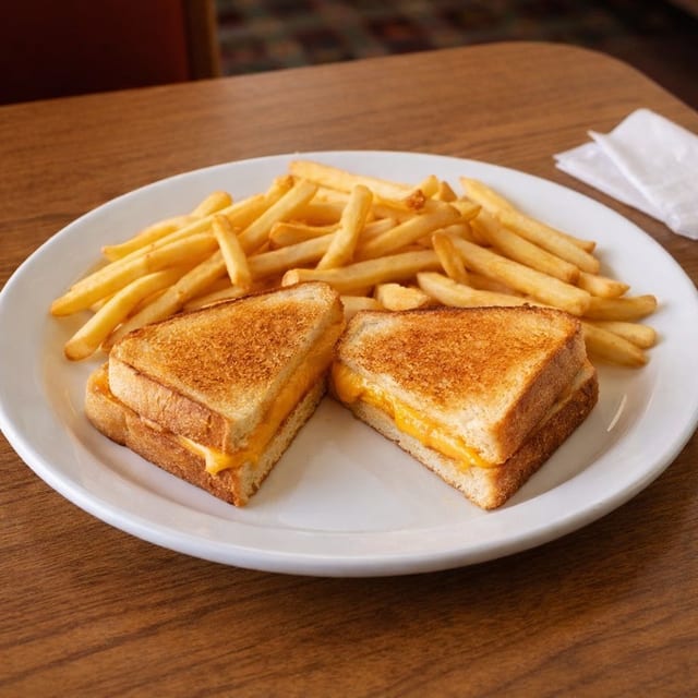 Kid's Grilled Cheese with Fries.