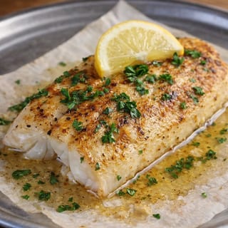 Broiled Haddock Dinner