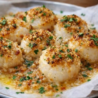 Baked Scallops Dinner