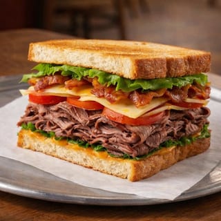 Roast Beef Club Sandwich